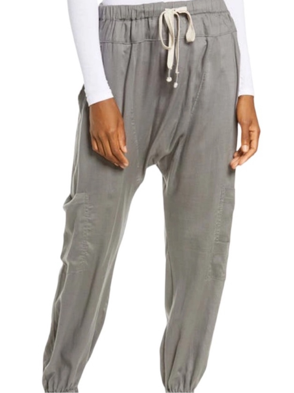 FREE PEOPLE HAREM PANTS, size medium.  Gray.